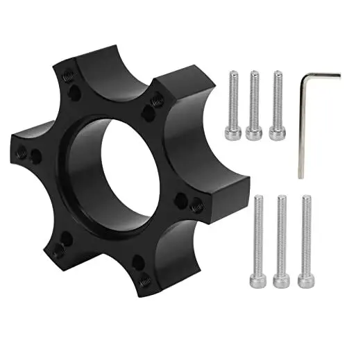 Produktbild: KIMISS Lenkrad-Schnellspannnabenadapter， Lenkradadapterplatte Aluminiumlegierung 70 Mm Abstandshalter für T300RS mit 13‑14 Zoll Lenkrad