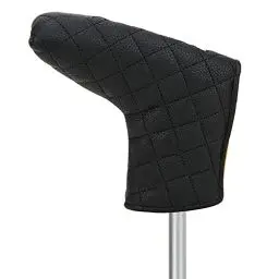 Produktbild: Magnetischer Golf-Putter, Wasserdichtes PU L-förmiges Putterblatt-Abdeckung Headcover-Abdeckung Schlägerkopf-Zubehör (Schwarz) (Schwarz)