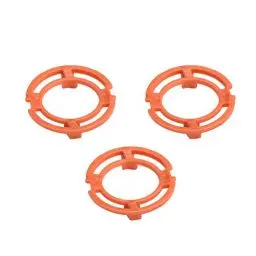 Produktbild: KIMISS Norelco 7000 Halteringplatte Norelco Halterungshalter Orange ABS 3-teilige Orangefarbene Klingenhalteringe für Norelco Series 7000 9000 Rq12-Modelle
