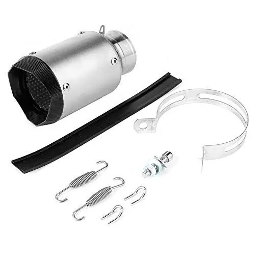Produktbild: KIMISS Racing Auspuff Fluchtrohrspitze Titan-Endrohr Motorrad-Auspuffrohr 60 mm 2,4 Zoll Universal Modifikation