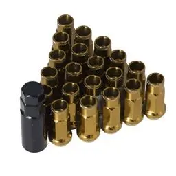Produktbild: KIMISS Radmuttern, Universal 20 Stück M12x1,25 Metall Radmuttern Universal Autozubehör(Lila)