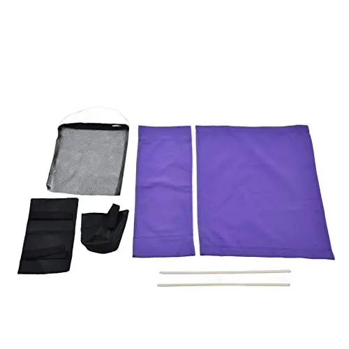 Produktbild: KIMISS Regiestuhl-Ersatzsegeltuch mit Aufbewahrungstasche – Zusammenklappbare Outdoor-Sitze in Originalfarbe für Camping, Strand und Sportveranstaltungen (Purple)