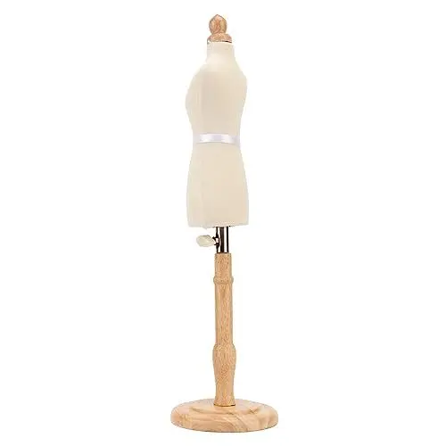 Produktbild: KIMISS Schaufensterpuppe, Schaufensterpuppenkörper, Weibliche Schneiderpuppe aus Buchenholz, Professionelle Schneiderpuppe aus Buchenholz, mit Holzsockel für die Präsentation von