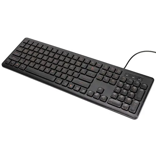 Produktbild: KIMISS Zweisprachige Chinesisch-Englisch-Computertastatur, USB, Angenehmes Handgefühl, Geringe Elektronik, Computerzubehör, Zubehör, Peripheriegeräte, Tastaturen, Mäuse, Tastaturen, PC,