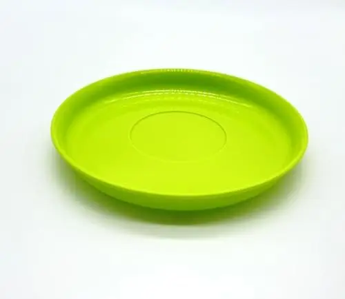 Produktbild: Teller 14 cm Geschirr Camping Picknick Party Outdoor Mehrweggechirr - 100% recyclebar limone