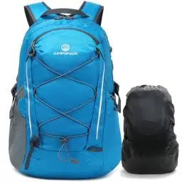 Produktbild: Kimwadalh Wanderrucksack 40L Herren Rucksack Damen Wasserdichter Trekkingrucksäcke Sportrucksack Leicht Reiserucksack mit Wasserfest Regenhülle, Outdoor Tagesrucksack