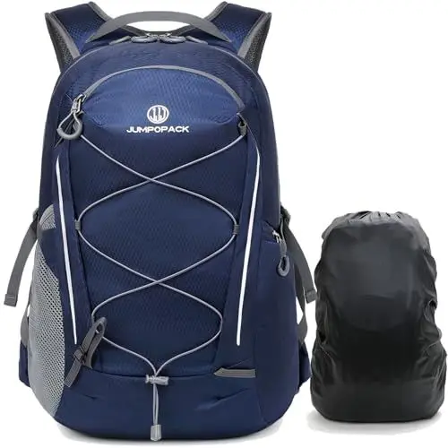 Produktbild: Kimwadalh Wanderrucksack Herren 40L Rucksack Damen Trekkingrucksäcke Sportrucksack Leicht Reiserucksack mit Wasserfest Regenhülle, Outdoor Rucksack für Wandern,Trekking,Reise