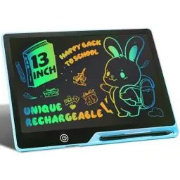 Produktbild: Kinayue LCD Schreibtafel Kinder Wiederaufladbare 13 Zoll Maltafel Zaubertafel Blau,Umweltfreundlich Lernspielzeug Schreibtablett,Weihnachten Geburtstag Geschenk für 3-12 Jahre alt Junge Mädchen