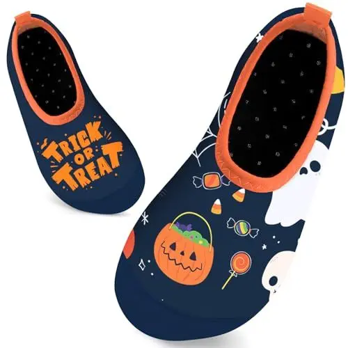 Produktbild: Kinder Badeschuhe Schwimmschuhe Wasserschuhe Jungen Baby Strandschuhe Aquaschuhe Schnell Trocknend für Beach Pool(Halloween26/27)