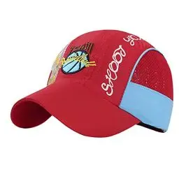 Produktbild: Kinder Basecap Schirmmütze Schnelltrocknend Mesh Kappe Baseball Cap Sonnenhut Junge Mädchen Basketball Sportkappe Einstellbar Baseballmütze Bestickte Sommerhut