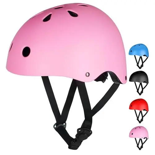 Produktbild: Kinder Fahrradhelm Kinderhelm Skaterhelm Verstellbar für Fahrrad Roller Skateboard Scooter Kinderhelm 3-13 Jahre Alt Junge und Mädchen