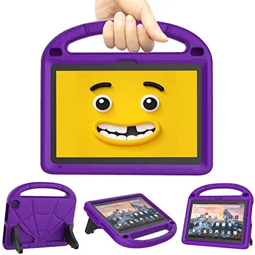 Produktbild: Kinder Hülle für Neue 8 Zoll Tablets, Nicht kompatibel mit TCL iPad 8 Zoll Tablets(Nur für 8Tablet 12/10. Gen, Modelle 2022/2020) - Patamiyar Leichtes Schocksicheres Gehäuse für 8” Tablets -Lila