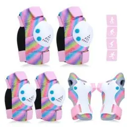 Produktbild: Kinder Knieschoner Ellenbogenschoner und Handgelenkschoner Set, Schützer Set(6pcs) für Kinder Knieschoner Kinder Schützer Inline Skates Kinder für Skateboard Roller Skaten Scooter BMX