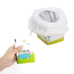 Produktbild: Kinder Reise Töpfchen Tragbare Faltbare Toilette Kinder Töpfchen Unterwegs Toilette mit 10 Taschen, Notfall Reisetoilette für Kinder, Reise, Auto, Camping, Strand, Wandern, Ausflüge, Stau