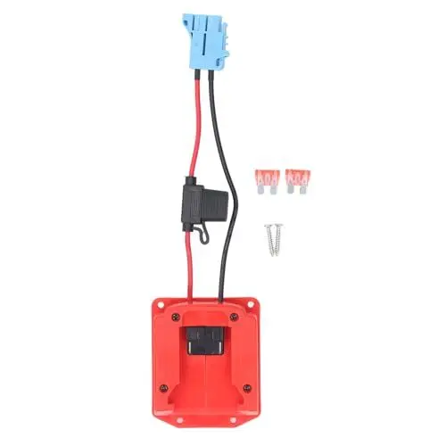 Produktbild: Kinder Reitspielzeug Batterieadapter Kleinkind Fahrt auf Konverter 18V für Peg Perego 48-11-1828 Robus Leichtes ABS -Kunststoff -Kabelbaumanschlüsse Sicherungshalter Outdoor (Blauer Anschluss)