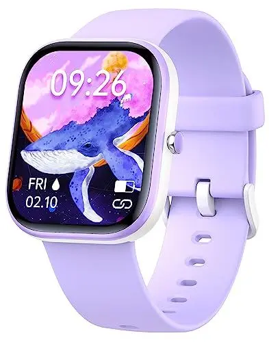 Produktbild: Kinder Smartwatch für Jungen und Mädchen,IP68 wasserdichte Fitness Aktivitäts Tracker Uhr,Herzfrequenz Schlafmonitor,19 Sportmodi,Schrittzähler,Wecker,Kindergeschenke für Teenager ab 5 Jahren