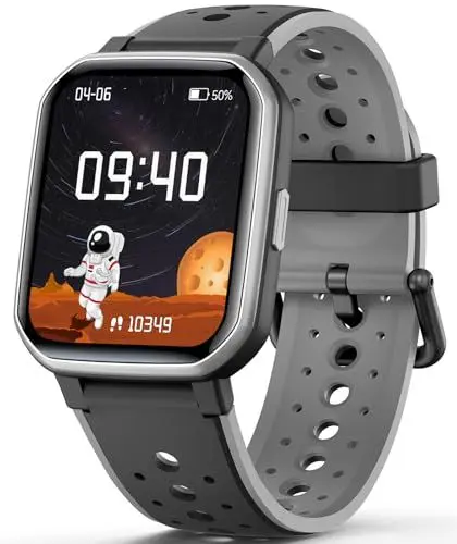 Produktbild: Kinder Smartwatch für Jungen und Mädchen, Fitness Aktivitäts Tracker Uhr IP68 wasserdichte, 19 Sportmodi, Herzfrequenz Schlafmonitor, Schrittzähler, Kindergeschenke für Teenager