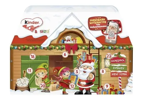 Produktbild: kinder Mix Adventskalender 3D Haus, in zwei Designs, 1 Pack (1 x 234 g)