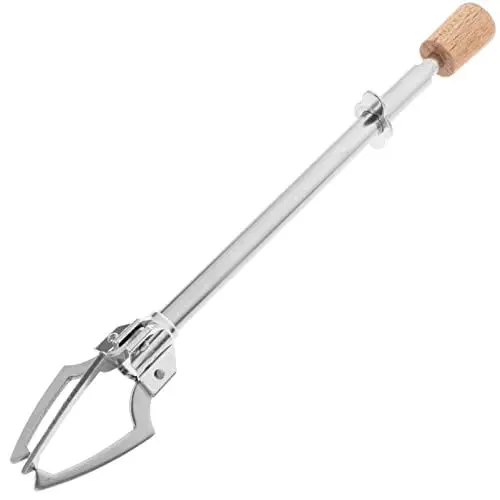 Produktbild: Kinderbesteck 1 Multifunktionaler Eisclip Clap Food Zange Dreiecksform Design Metall Food Zange Für Eiswürfel Salat Süßigkeiten Buffet Für Party (Silber) Salatbesteck