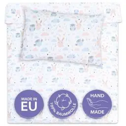 Produktbild: Kinderbettwäsche 100x135 Baumwolle – Bettwäsche Kinder Baby Jungen Mädchen Bettwäsche-Sets Bettbezug 100 x 135 cm Kissenbezug 40x60 Eulenmotiv