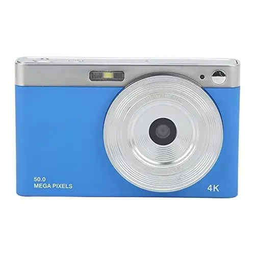 Produktbild: Kinder-Digitalkamera, 2,88-Zoll-IPS-HD-Videokamera, Anfänger, 4K-Vlogging-Kamera, Autofokus mit 50 MP, 16-fachem Zoom, Integriertes LED-Aufhelllicht, Wiederaufladbare Studenten-Taschenkamera,(Rosa)
