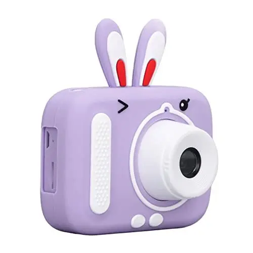 Produktbild: TOPINCN Kinder-Digitalkamera-Display mit 32G-Speicherkarte und Lesegerät, 2,0-Zoll-Farb-Kinderkamera, Zeitgesteuerte Aufnahme, Reichhaltige Effekte, Videokamera-Spielzeug (Lila)