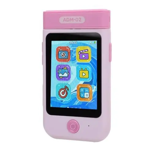 Produktbild: Kinder-Digitalkamera-Spielzeug für 3-, 4-, 5- und 6-Jährige, MP3-Musikplayer, Spielzeug-Handy, 2,8-Zoll-Bildschirm, 48-MP-Kamera und 1080P-Video, Spiel, Elektronische Bücher,