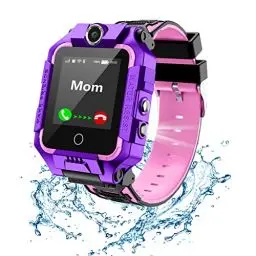 Produktbild: Kinder-Handyuhr mit GPS-Tracker, Smartwatch für Jungen und Mädchen, 4G Video & Telefonanruf mit 360° Drehung, Kinder-GPS-Uhr für 4–12 Jahre Weihnachten & Geburtstagsgeschenke (T10 Lila)