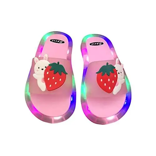 Produktbild: Kinder-Hausschuhe, LED-Leucht-Hausschuhe, Sandalen für Kinder, Kinder-Gelee-Sandalen, Hausschuhe R-782 White 32