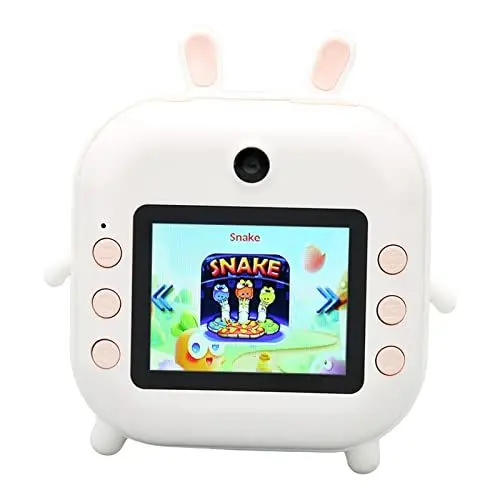 Produktbild: Sofortbildkamera, 2,4-Zoll-IPS-Bildschirm, Digitale Selfie-Sofortdruckkamera, 48 MP, 1080P-Video, 8-facher Digitalzoom, Thermodruck, Geschenke für Kleinkinder Im Alter von 3 Bis (Weiss)
