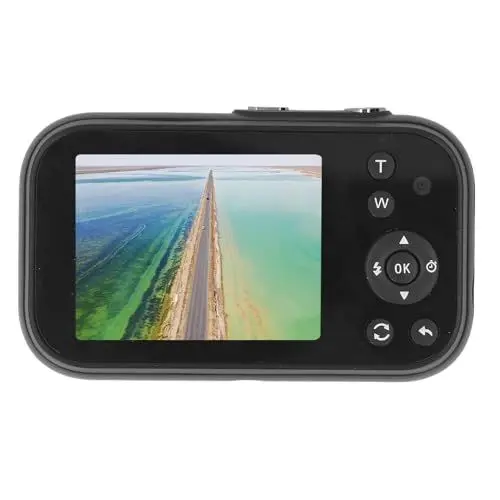 Produktbild: Kinderkamera, Kompakte Kleine Kamera für und Mädchen, Digitalkamera mit 16-fachem Zoom, Multifunktionale Tragbare Kompakte Videokamera (Black)