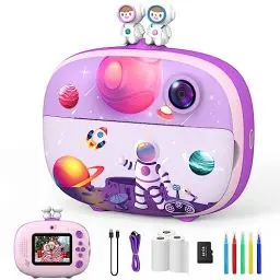 Produktbild: Kinderkamera,ULEWAY Kinder Kamera 20M/1080P 2,4-Zoll-Bildschirm mit 32GB SD-Karte Selfie Digitalkamera Fotoapparat Kinder für 3-12 Jahre Jungen und Mädchen Weihnachten Spielzeug