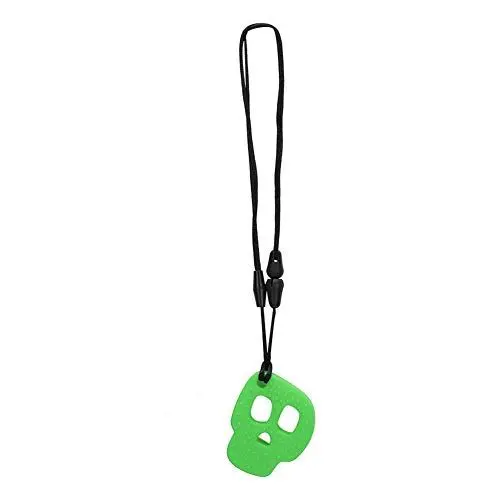 Produktbild: Kinderkrankheiten Halskette Silikon Baby Beißring Anhänger Sichere Beruhigende Säuglingskauen Kinderkrankheiten Halskette Spielzeug Kauen Halskette für Kleinkind Baby Jungen und Mädchen(Grün)