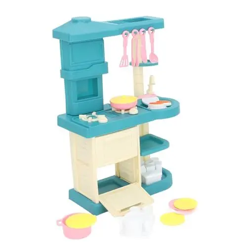 Produktbild: Kinderküchen-Spielset, 51-teiliges Kinderküchen-Spielset, Spielzeugküchen-Sets, Interaktives Spielküchen-Spielzeugset, Spielofen und Spüle für Kleinkinder, Mädchen und Jungen