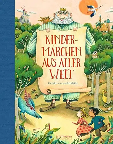 Produktbild: Kindermärchen aus aller Welt: Eine Reise auf den Flügeln der Fantasie. Künstlerisch-fantasievolles Märchenbuch für Kinder ab 5 Jahren