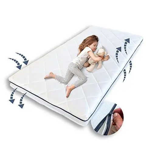 Produktbild: Kindermatratze »AERO PLUS mit einem Klimavlies « 10 cm hoch, Babymatratze 60x120 I 70x140 I 80x160 I 80x180 I 90x200 Matratze für Babybett oder Kinderbett 160 x 80 Körpergewicht bis 60kg