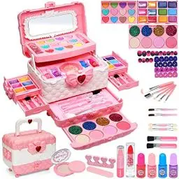 Produktbild: Kinderschminke Set Kinder - Kinder Schminkset M、dchen,Kinder Schminkkoffer dchen Spielzeug, Halloween Weihnachts Geburtstags Geschenke dchen 4-12Jahre