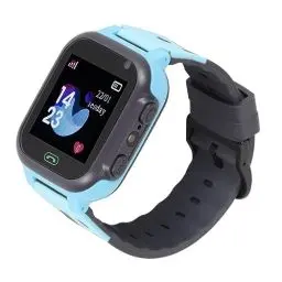 Produktbild: Kinder-Smartwatch, 2G-GPS-Tracker, Kinder-Telefon-Smartwatch mit SOS, SMS, 2-Wege-Anruf, Taschenlampe, Klassenzimmermodus, 1,44-Zoll-Farb-Touchscreen-Armbanduhr für (Blau)