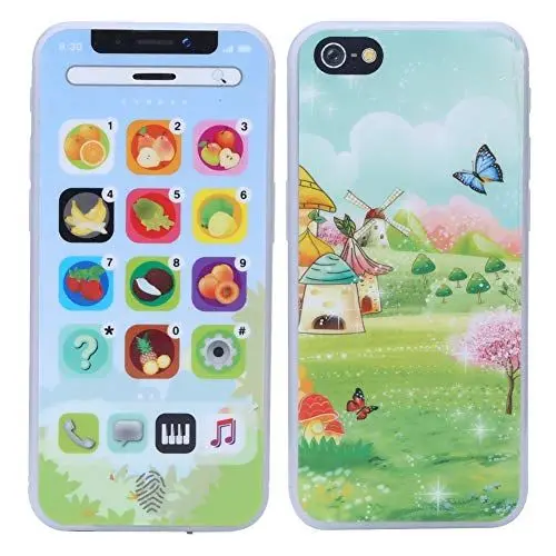 Produktbild: Kindertelefon, Spielzeug Zum Lernen, Spielen, Handy, Gefälschtes Telefon, Spielzeugtelefon, Baby-Lichtmusik, Handy, Simuliertes Handy-Spielzeug, Interaktives Spielzeug für (BLUE)