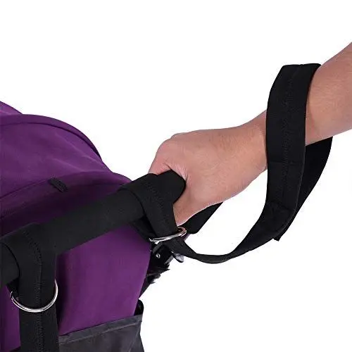 Produktbild: Kinderwagen Sicherheitsgurt, verstellbar, Rollstuhl-Handschlaufe, Komfortabel Langlebig Neoprenband, Große weiche Hundeleine, für Straßenrollstuhlhaken, Wagen, Sicherheitsvorkehrung