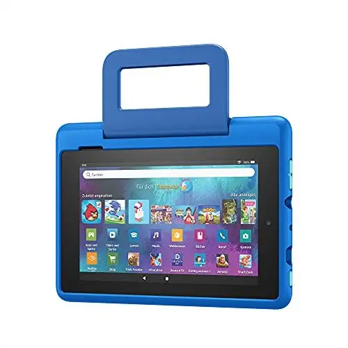 Produktbild: Kindgerechte Hülle von Amazon für das Fire 7-Tablet, himmelblau | Ab 6 Jahren | Nur kompatibel mit Tablets der 9. Generation (2019)
