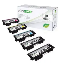 Produktbild: Kineco 5 117A Toner kompatibel zu HP W2070A W2071A W2072A W2073A für HP Color Laser MFP 178nwg 178nwg 179fwg Color Laser 150a 150nw