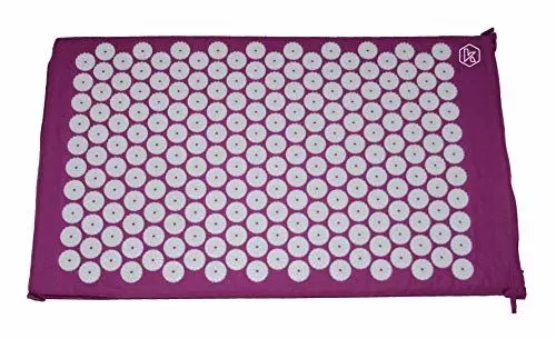 Produktbild: KINEPHARMA | Akupressurmatte mit Kokosfaserfüllung (Lila) | 69x41x2,7 cm | Akkupressurmatten zur Schmerz- und Stressreduktion