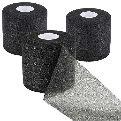 Produktbild: Kinesiologie Tape, 3 Roll Kinesiotapes 7 cm x 27 m, Tape Sport, Wasserfestes & Elastisches Kinesiotape, Hautfreundliche Sport Tapes, Truetape Für Reha-Und Haltungstraining (Schwarz）