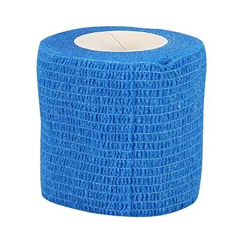 Produktbild: Kinesiologieband, sports Tape elastische Bandage kohäsiver Verband Elastischer Klebeband Medizinischer Stoff Selbstklebende kohäsive Bandagen in verschiedenen Farben Kinesiologieband(Blau)