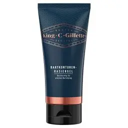 Produktbild: King C. Gillette Bartpflege Rasiergel Männer (150 ml) mit weißem Tee und Arganöl für ideale Bartpflege, Shaving Gel, Geschenk für Männer