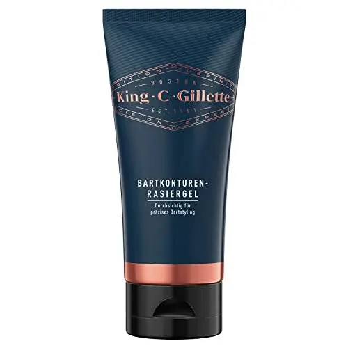 Produktbild: King C. Gillette Bartpflege Rasiergel Männer (150 ml) mit weißem Tee und Arganöl für ideale Bartpflege, Shaving Gel, Geschenk für Männer