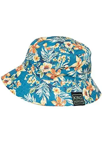 Produktbild: King Kerosin Herren Bucket Hat Fischerhut Anglerhut Wendefunktion Sonnenhut Strandhut Floral & Pin-Ups
