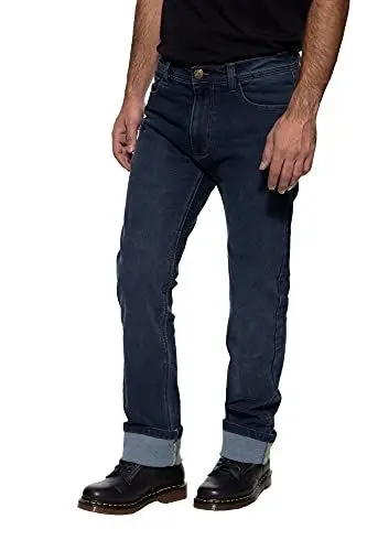 Produktbild: King Kerosin Kustombuilt Motor Gear Motorrad Textilhose, blau, Long 30