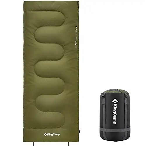 Produktbild: KingCamp Schlafsack Outdoor Warmer Deckenschlafsack für Erwachsene 3 Jahreszeiten leicht zu tragen wasserabweisend & warm für Erwachsene beim Camping & Outdoor Kleines Packmaß